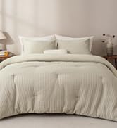 PHF Ultra Soft Waffle Weave Comforter Set King Size, 3 Pieces Lightweight Breathable Comfy Beddin...
