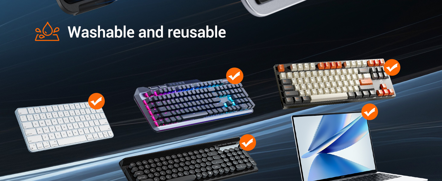 Computer keyboard stand, adjustable keyboard riser for flat-back keyboards only and retractable