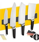 Magnetic Knife Strip 12 inch - Knife Magnetic Strip with Adhesive Backing - Use as Magnetic Knife...