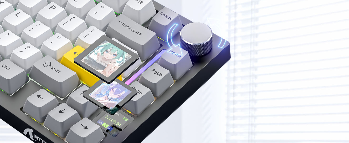 Keyboard with TFT Smart Display&Knob
