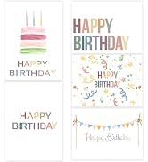 slapaflife Bulk Birthday Cards with Envelopes,20 Pack-4 * 6 inches Happy Birthday Cards Assortmen...