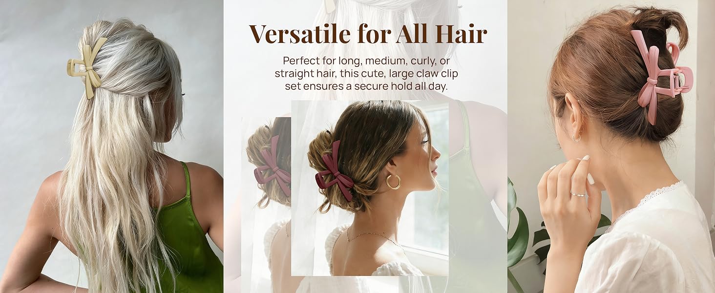 Cute Bow Claw Clip