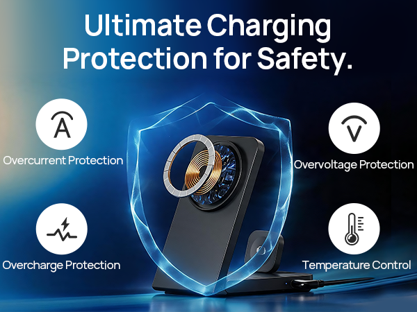 iphone and apple watch charging station magnetic mag safe