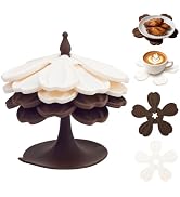 Silicone Trivets for Hot Dishes Pans Teapot Cups, Vynusio Trivet Tree Set 6 Pack Trivets +1 Stand...