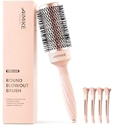 AIMIKE Round Brush for Blow Out, Rose Luxe Round Hair Brush w/Nano Thermal Ceramic Tech, Medium R...