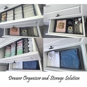 Drawer organizer and storage solution