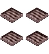 VOCOMO 3X3 Rubber Caster Cups, Non Slip Furniture Pads, Anti-Slip Gripper, Anti Skid Furniture Fe...
