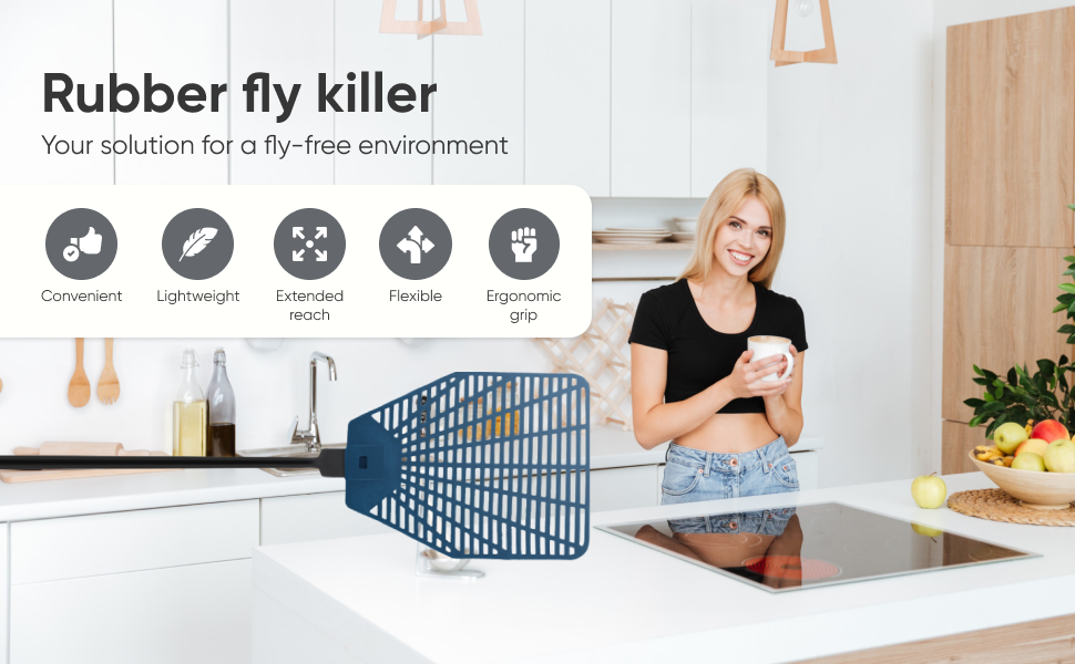 Rubber fly killer