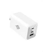 PDMAX 67W USB C Charger Block, 3-Port Wall Charger with Foldable Plug for iPhone 16 Pro Max Fast ...