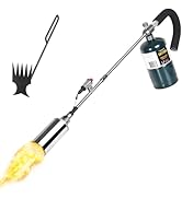 GasBRUH 35" Long Arm Weed Torch with Weed Rake((Tank not included)