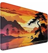 Mouse Pad Gaming, 31.5x15.7 inch Large Extended Computer Keyboard Mouse Mat, Water Resist Non-Sli...