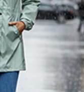 SaphiRose Women's Lightweight Long Rain Jacket Packable Raincoat Hooded Outdoor Trench Coats