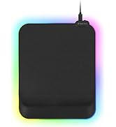 iRocks C45E RGB Gaming Mouse Pad w/Wrist Rest Support, Anti-Slip Base | Soft Foam Support, Custom...