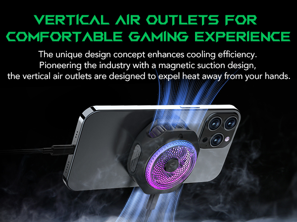 Black Shark Magnetic Cell Phone Cooler 4PRO