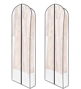 Zilink Dress Bags for Gowns Long 72” Wedding Dress Storage Bags Dust Covers for Hanging Clothes w...