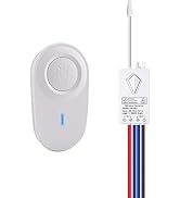 NineLeaf No Wiring Mini Portable Remote Switch, Wireless Lights Switch Kit, Outdoor 1969ft Indoor...