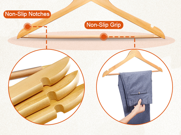wooden hangers 20 pack