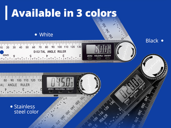 Available in 3 colors :black /whtie and silver