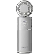 SEIGA Pro Portable Handheld Small Turbo Fan, 1-100 Stepless Speed with Ice Cooling Mode, 9m/s Hig...