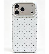 J.west for iPhone 17 Pro Max Case Cute Polka Dot Phone Case Soft TPU Slim Shockproof Phone Cover ...