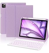 OPAKIT Keyboard Case for iPad Air 5th/4th Pro 11 inch, 7-Color Backlit Detachable Wireless Keyboa...