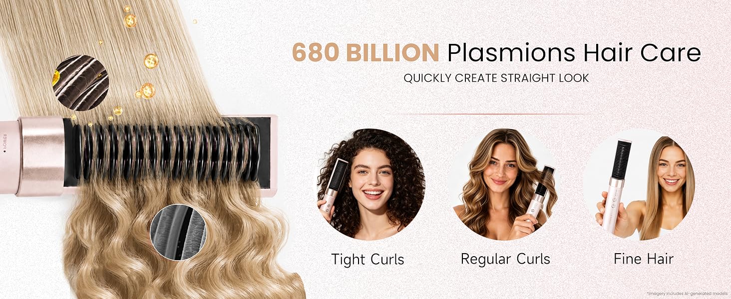 Hair Straightener Brush