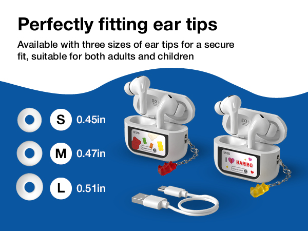 Haribo LCD Touch Screen Noise Cancelling Earbuds