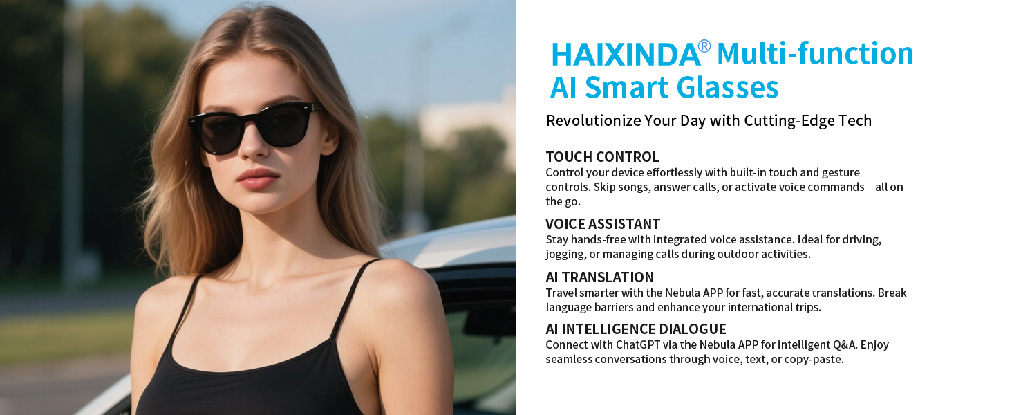 AI Bluetooth Glasses