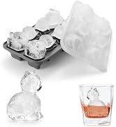 Nax Caki 3D Cat Ice Cube Mold Fun Shapes, Cat Lover Gifts for Women & Mom, Cute Large Craft Ice M...