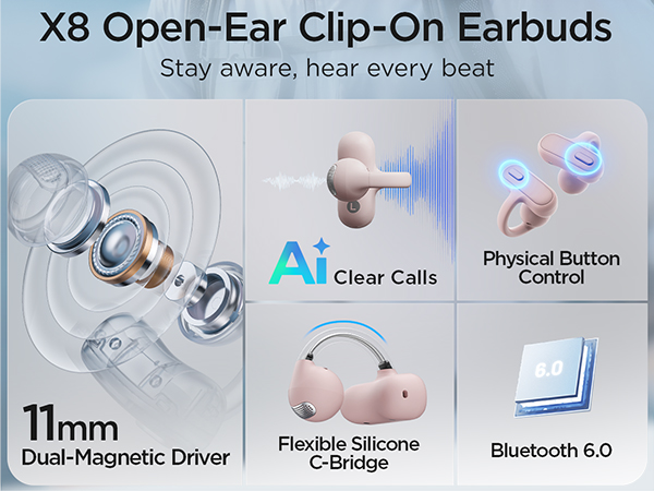 clip-on earphones