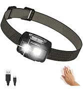 EverBrite 400Lumen Rechargeable Headlamp with Motion Sensor-Black