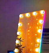 FENCHILIN LED Full Length Mirror with Lights and Bluetooth Speaker 63"x25.59" RGB Full Body Floor...