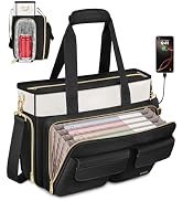 Ytonet Teacher Bag for Women, 15.6 Inch Teacher Tote Bag with Laptop Protective & Accordion File ...