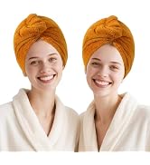 AGKXHDEC Microfiber Towel, Hair Turbans for Wet Hair, Drying Hair Wrap for Women(The Color of The...