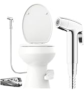 Terapaton RV Bidet Sprayer, RV Handheld Bidet with Water Hose & RV Fitting, Wall-Mount Toilet Spr...
