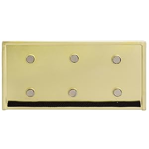 Brass Metal Magnetic Marker Holder with Floral Cutout Design