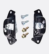 Tailgate Latch Lever Left & Right with Striker Bolts Rear Gate Lock Latch Compatible with 1999-20...