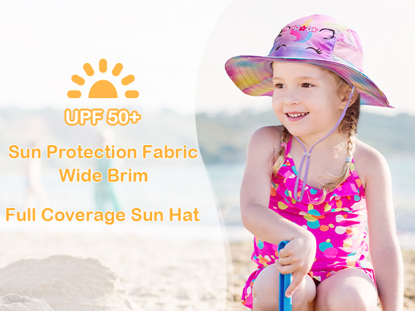 kids girls beach hat