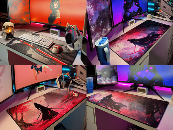 Text reads 'Image 5'. Collection of images showing electronic repair or maintenance work on gaming controllers, lit with purple and red lighting.
