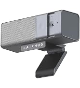 AIRHUG 3 in 1 1080P Webcam with Microphone & Speaker, USB Camera for Video Conferencing/Online Cl...