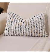 KOOLIFE Boho Lumbar Pillow Cover 12x20 Inch Pack of 1 Farmhouse Rectangle Decorative Couch Throw ...