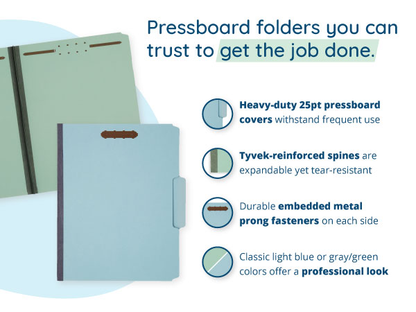 pressboard fastener folders details