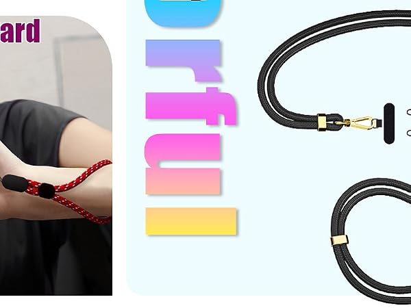 Fanoshon phone lanyard crossbody neck shoulder wrist