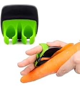 Finger Grip Vegetable Peelers for Kitchen - Carrot Peeler, Potatoes Peeler, Palm Peeler - Silicon...