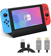 RuntoGOL TV Docking Station for Switch,Portable Switch OLED Dock Station Support 4K HDMI Output,R...