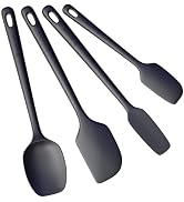 ChefAide 4 Pieces Silicone Spatula Set, Food Grade Rubber Spatula, Upgrade Strong Handle with Erg...