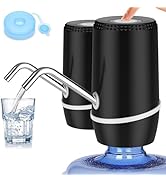 2 Pack 5 Gallon Electric Portable Water Dispenser, Universal USB Charging Water Bottle Pump, 3-5 ...