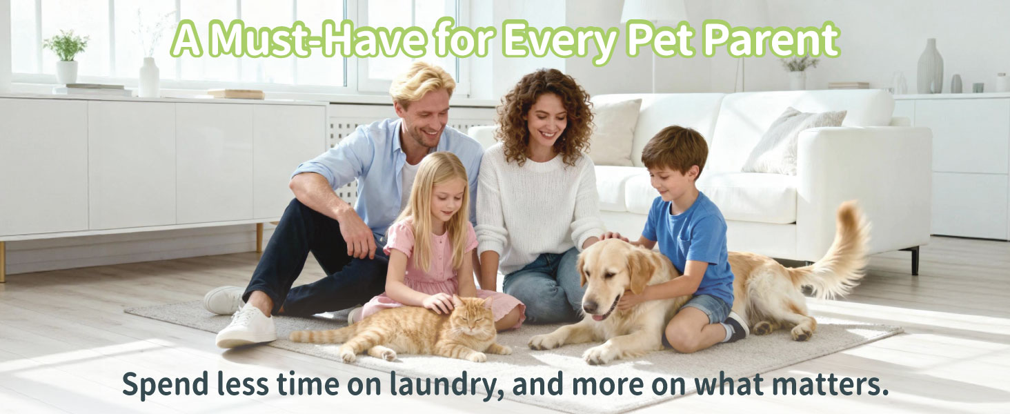 Pet hair dissolver for washing machine