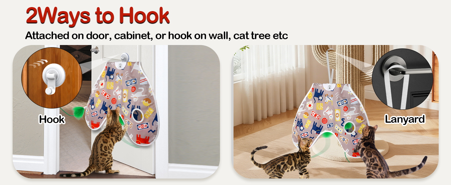 wall-mount cat toy