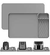 Large Silicone Mats for Kitchen Counter,26x16 Inch Air Fryer Mat,Heat Resistant Silicone Mat for ...